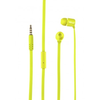 Trust Duga auriculares para móvil Binaural Dentro de oído Amarillo 22744