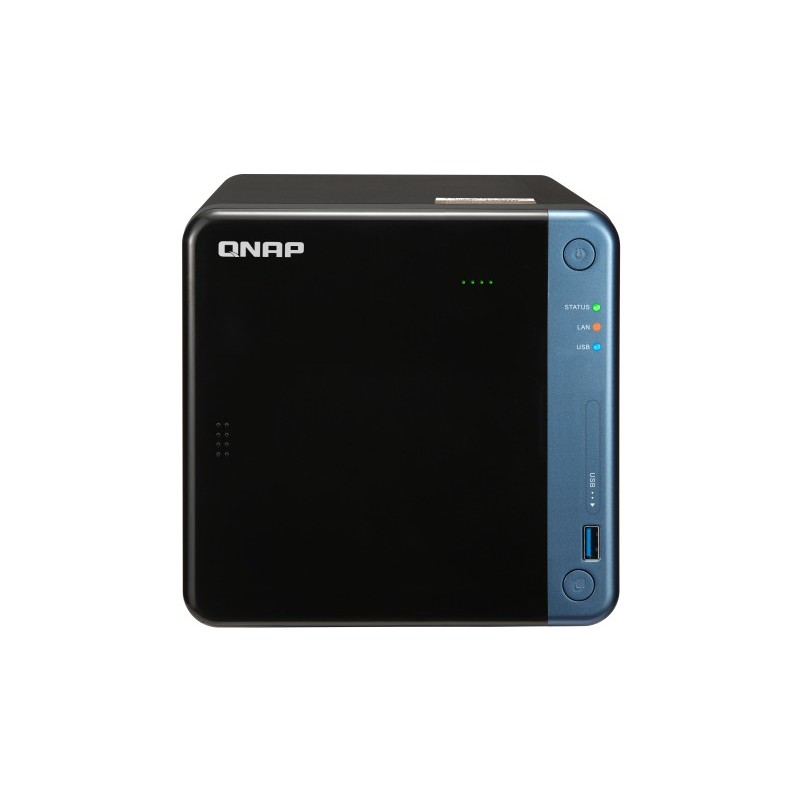 QNAP TS-453Be, Unidad de disco duro, SSD, Serial ATA III, 2.5 3.5", 0, 1, 5, 6, 10, JBOD, Intel Cele TS-453BE-2G