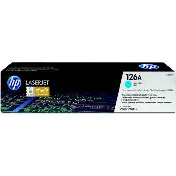 Cartucho de toner original LaserJet HP 126A cian CE311A