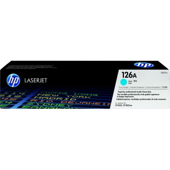 Cartucho de toner original LaserJet HP 126A cian CE311A