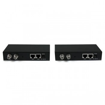 Juego Kit Extensor de Gigabit LAN Ethernet a través de Coaxial No Administrado - 2,4Km EOC1110K