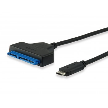 Equip 133456, USB Type C, SATA, Male connector Male connector, Negro, 0,5 m, 6 Gbit s