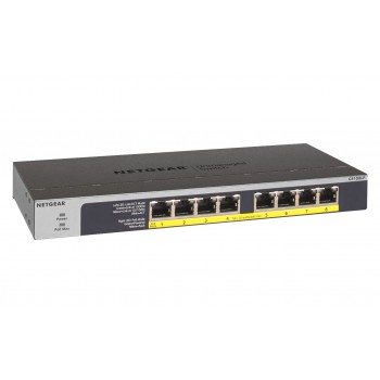 Netgear GS108LP 8 puertos RJ-45 Negro, Gris GS108LP-100EUS