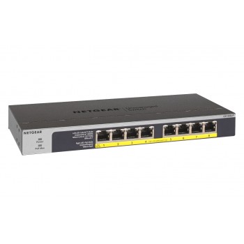 Netgear GS108LP 8 puertos RJ-45 Negro, Gris GS108LP-100EUS