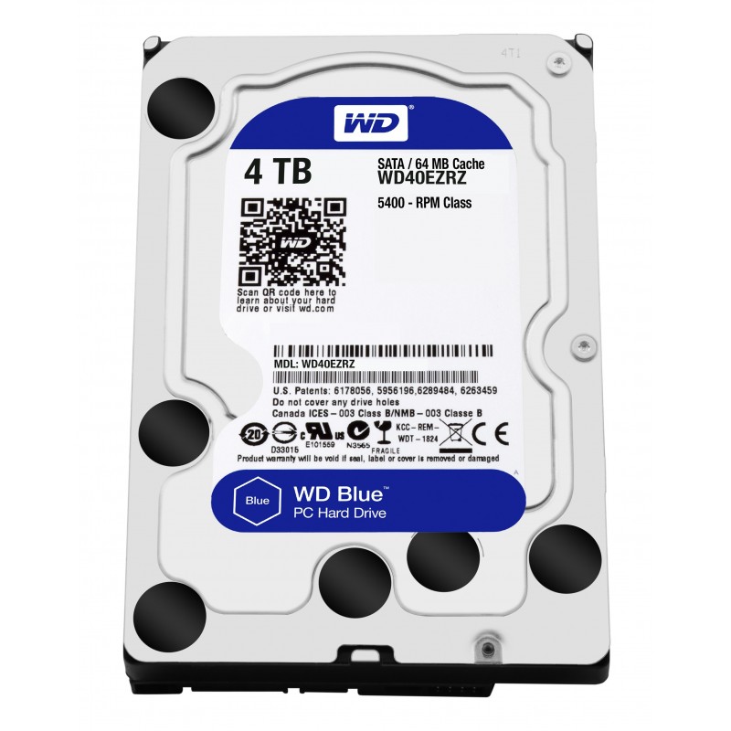 WD Blue 4TB 3.5" SATA3 (reacondicionado) WD40EZRZ