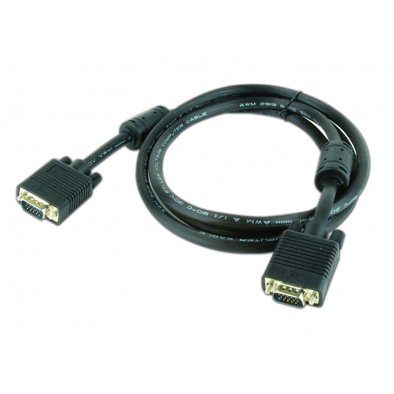 Gembird 1.8m HD15 M M 1.8m VGA (D-Sub) VGA (D-Sub) Negro CC-PPVGA-6B