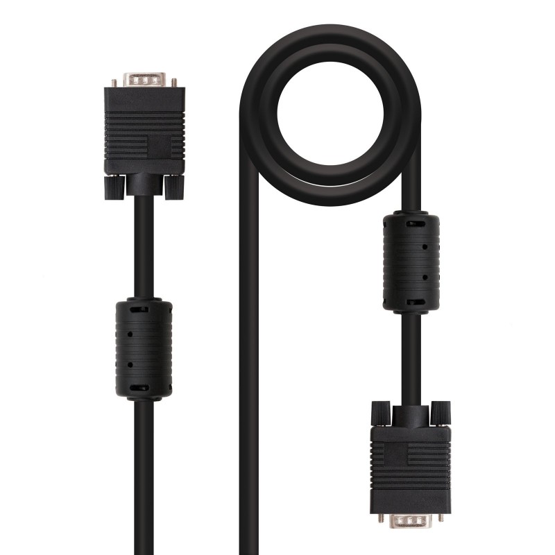 Nanocable 10.15.0101, VGA (D-Sub), VGA (D-Sub), Masculino, Masculino, Derecho, Derecho