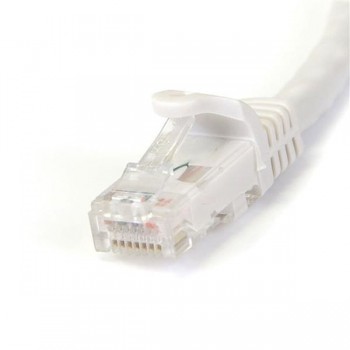 StarTech.com Cable de 2m Blanco de Red Gigabit Cat6 Ethernet RJ45 sin Enganche - Snagless, 2 m, Cat6 N6PATC2MWH
