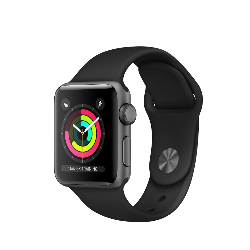 Apple Watch Watch Series 3, OLED, Pantalla táctil, GPS (satélite), 18 h, 26,7 g, Gris MTF02QL A