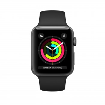 Apple Watch Watch Series 3, OLED, Pantalla táctil, GPS (satélite), 18 h, 26,7 g, Gris MTF02QL A