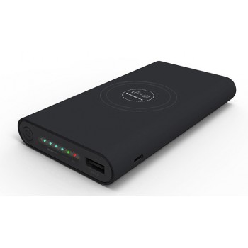 CoolBox COO-PB08KW-BK, Negro, Universal, Rectángulo, Polímero de litio, 8000 mAh, USB