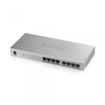 Zyxel GS1008HP No administrado Gigabit Ethernet (10 100 1000) Gris Energía sobre Ethernet (PoE) GS1008HP-EU0101F