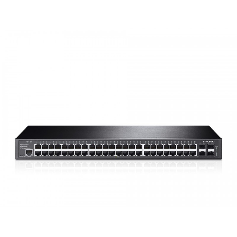TP-LINK T2600G-52TS (TL-SG3452) 48 puertos RJ-45 Negro T2600G-52TS(TL-SG3452)