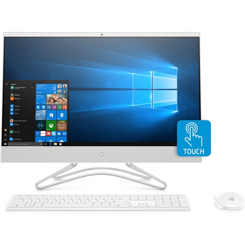 HP 24 -f0036ns 23.8" - 1920 x 1080 - Intel Core i5 i5-8250U - 8GB - 256 GB SSD Blanco 6SW61EA
