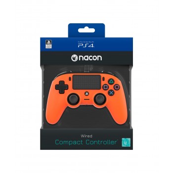 NACON PS4OFCPADORANGE, Gamepad, PlayStation 4, Analógico Digital, Share, Alámbrico, 3 m