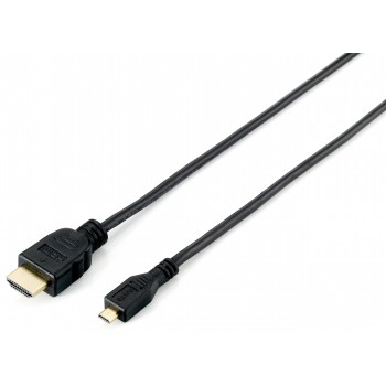 Equip HDMI Micro-HDMI 2.0m, HDMI, Micro-HDMI, Masculino, Masculino, Macho Macho, Derecho 119308