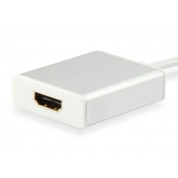 Equip USB C MALE TO HDMI, USB Type C, HDMI, Male connector Female connector, Color blanco, 0,15 m, 4 133452