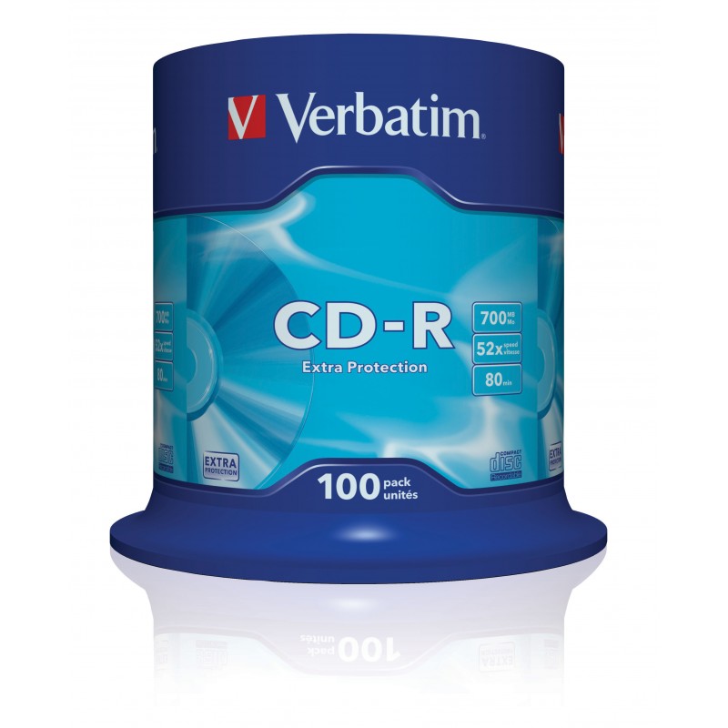 Verbatim DataLife - 100 x CD-R 700 MB ( 80 minutos ) 48x - eje - soportes de almacenamiento 43411