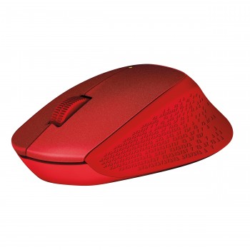 Logitech M330 Silent Plus Óptico 1000 DPI Rojo 910-004911