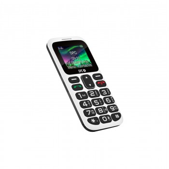 SPC Symphony 2, Barra, SIM doble, 128 x 160 Pixeles, Bluetooth, 800 mAh, Blanco 2310B