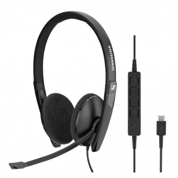 Sennheiser SC 160 USB-C Binaural Diadema Negro 508354