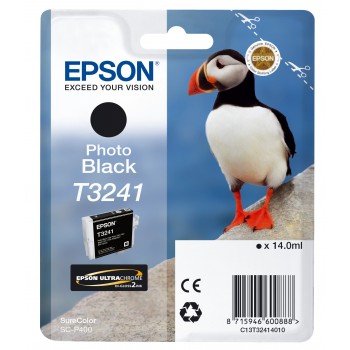 Epson T3241 Photo Black, Original, Tinta a base de colorante, Foto negro, Epson, - SureColor SC-P400 C13T32414010