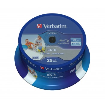 TARRINA 25 UNIDADES VERBATIM 43811 - BLU-RAY BD-R 