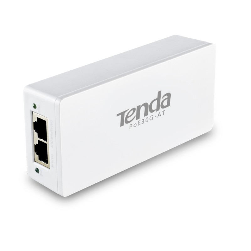 TENDA INYECTOR COMPATIBLE 10 100 1000Mbps RJ45, 100M PoE PoE30G-AT