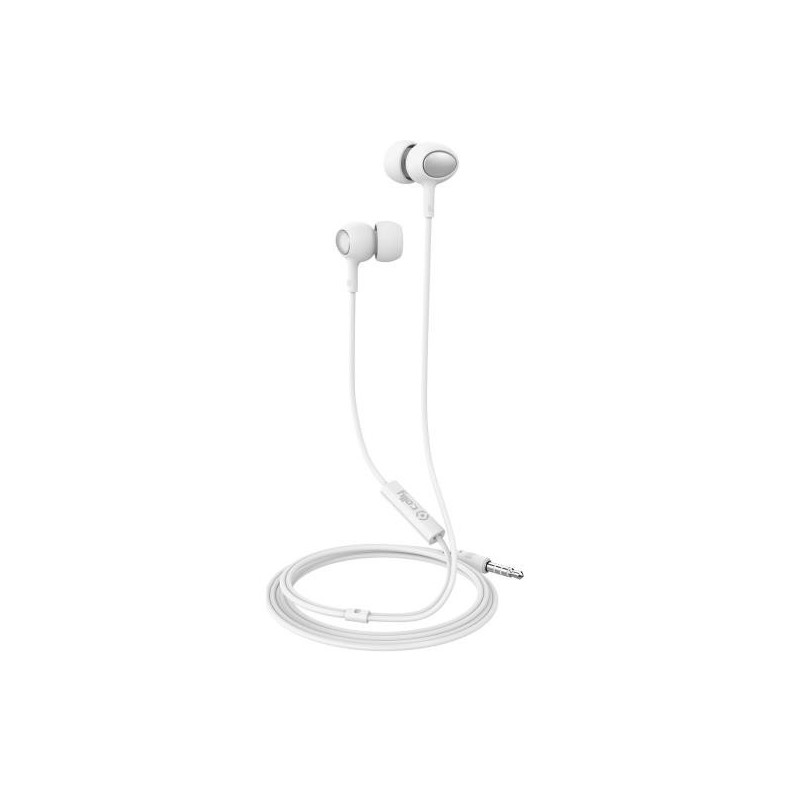 Celly UP500WH auriculares para móvil Binaural Dentro de oído Blanco