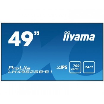 iiyama LH4982SB-B1, 124,5 cm (49"), LED, 1920 x 1080 Pixeles, 700 cd   m², Full HD, 8 ms