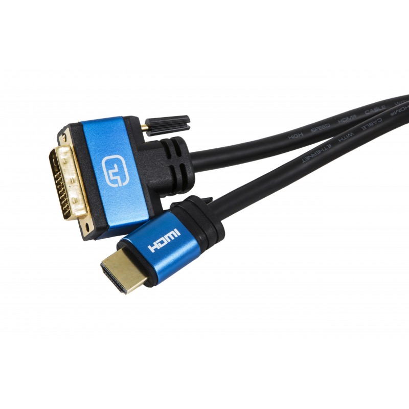 SilverHT Cable HDMI V 1.4 to DVI(24+1) - HIGH END - 1,5m 93015