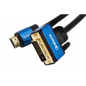 SilverHT Cable HDMI V 1.4 to DVI(24+1) - HIGH END - 1,5m 93015