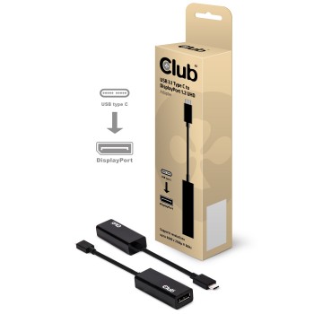 ADAPTADOR CLUB 3D USB 3.1 TIPO C A DISPLAYPORT 1.2 UHD ACTIVE CAC-1507