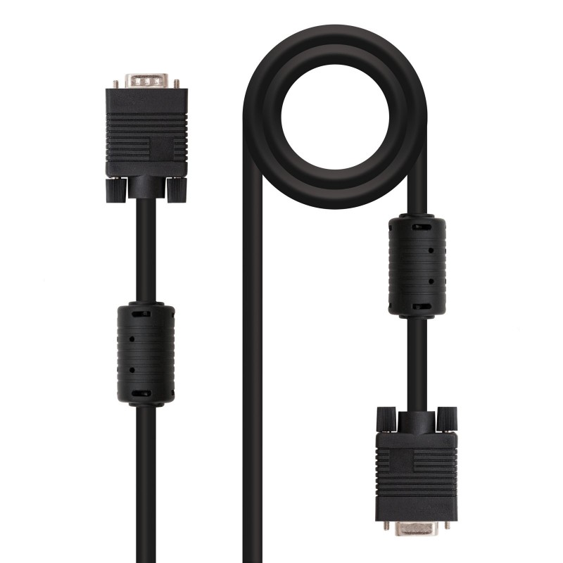 CABLE SVGA HDB15M HDB15H 2 FERRITAS 10M NANOCABLE  10.15.0210