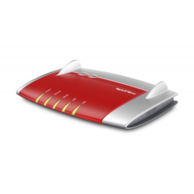 FRITZ BY AVM FRITZ!Box 4040 cableado 4 puertos RJ-45 10,1000 Rojo, Plata 20002767