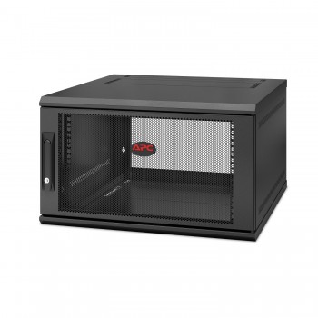 APC NetShelter WX 6U Single Hinged Wall-mount Enclosure 600mm Deep Bastidor de pared Negro AR106SH6