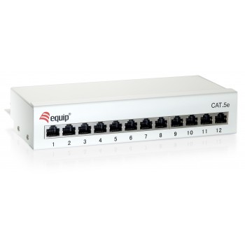 PATCH PANEL DE ESCRITORIO CAT 6 APANTALLADO 12 PUERTOS COLOR BLANCO 227362