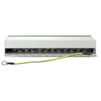 PATCH PANEL DE ESCRITORIO CAT 6 APANTALLADO 12 PUERTOS COLOR BLANCO 227362