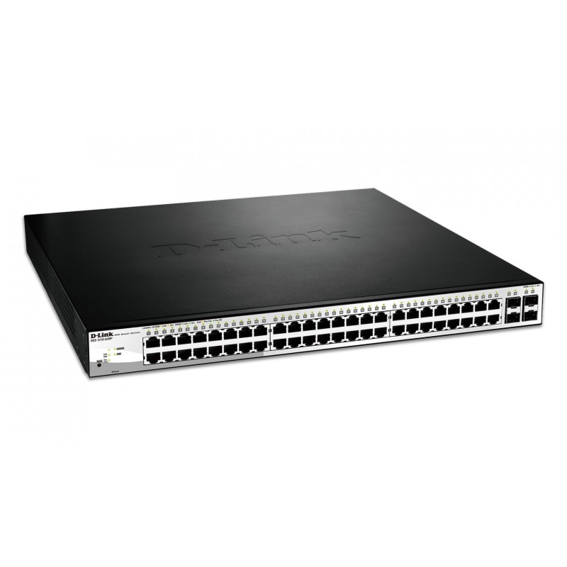 D-Link DGS-1210-52MP 48 puertos RJ-45 Negro DGS-1210-52MP