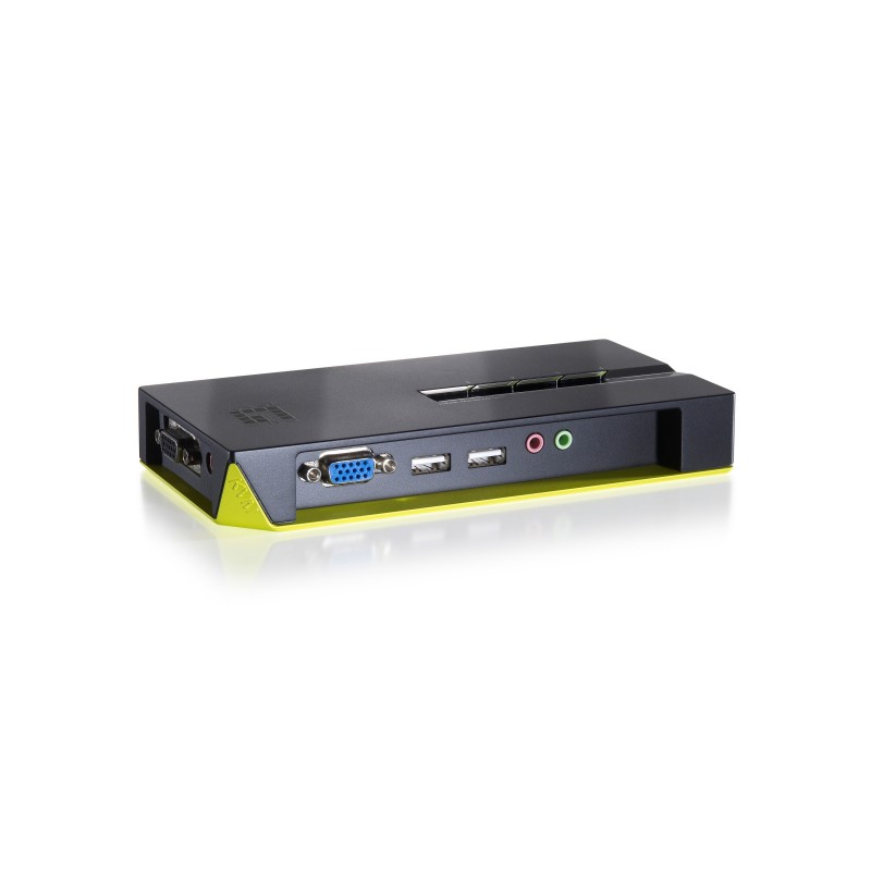CONMUTADOR AUTOMATICO SOBREMESA LEVEL ONE V T M 1a4 CPUs USB CON AUDIO CABLES INCLUIDOS KVM-0421