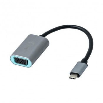 i-tec USB-C Metal VGA Adapter 1080p 60Hz, USB-C 3.1, VGA, Macho Hembra, 0,15 m, Gris C31METALVGA60HZ