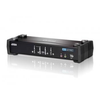 Aten CS1764A, 1920 x 1200 Pixeles, USB, USB, DVI-I, Negro, 10,7 W CS1764A-AT-G