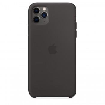 Apple Funda iPhone 11 Pro Max Negro - Silicona MX002ZM A