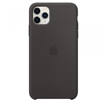 Apple Funda iPhone 11 Pro Max Negro - Silicona MX002ZM A