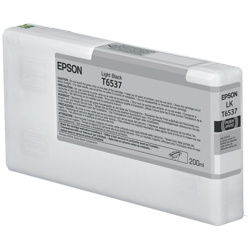 Epson Cartucho Epson T6537 gris Negro C13T653700
