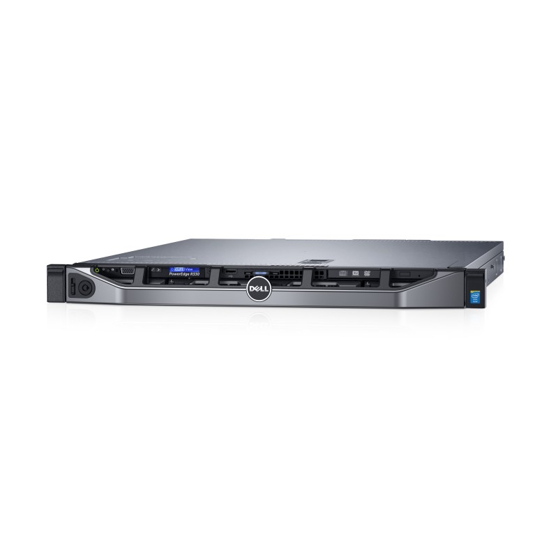 DELL PowerEdge R330, 3 GHz, E3-1220V6, 4 GB, DDR4-SDRAM, 1000 GB, Bastidor (1U) 88JF0