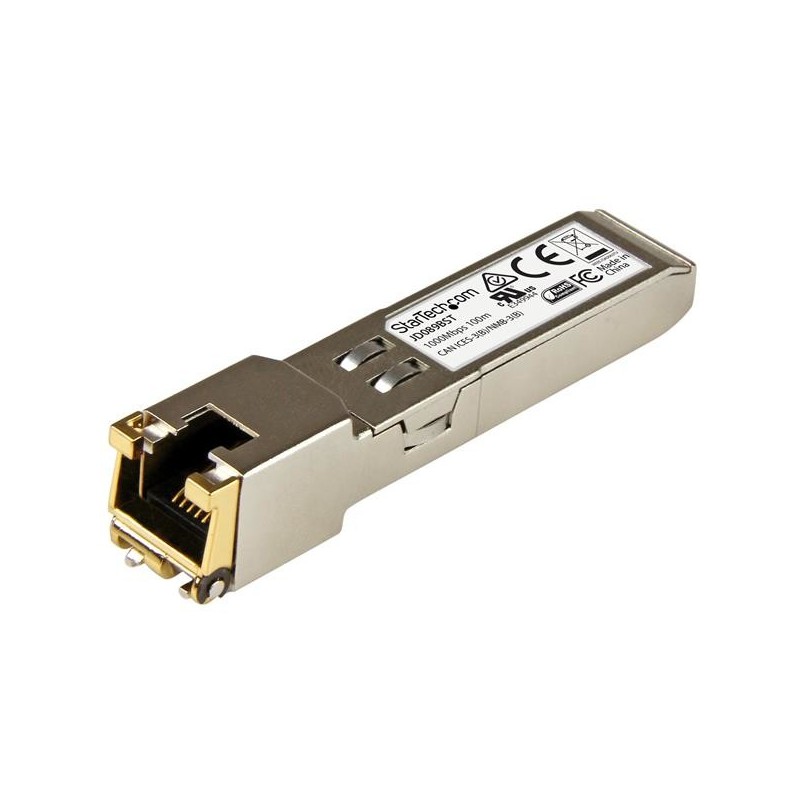 StarTech.com Módulo Transceptor de Cobre SFP Gigabit RJ45 1000Base-T - Mini GBIC Compatible con HP J JD089BST
