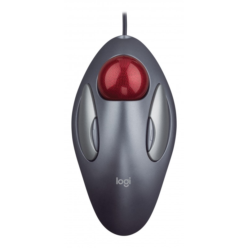Logitech LGT-MTM Trackball Gris, Rojo 910-000808