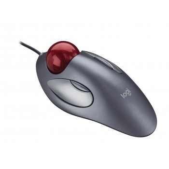 Logitech LGT-MTM Trackball Gris, Rojo 910-000808