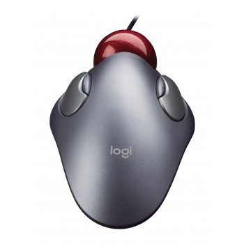 Logitech LGT-MTM Trackball Gris, Rojo 910-000808